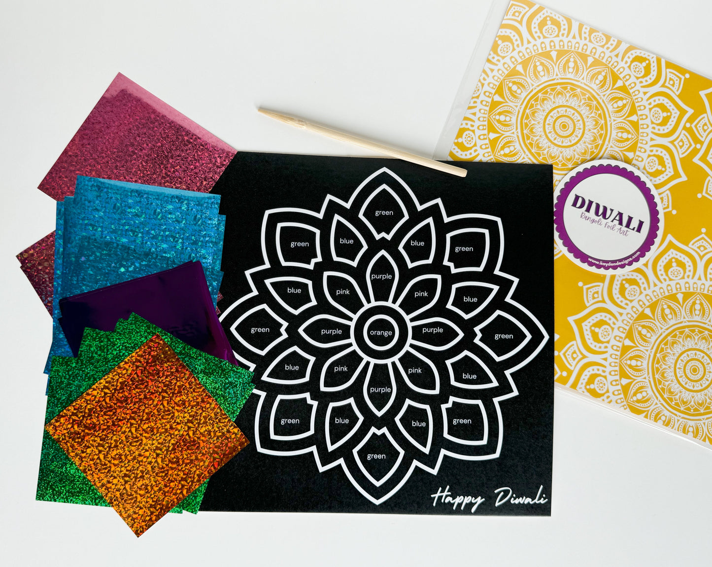 Single Packet - Diwali Rangoli Foil Art