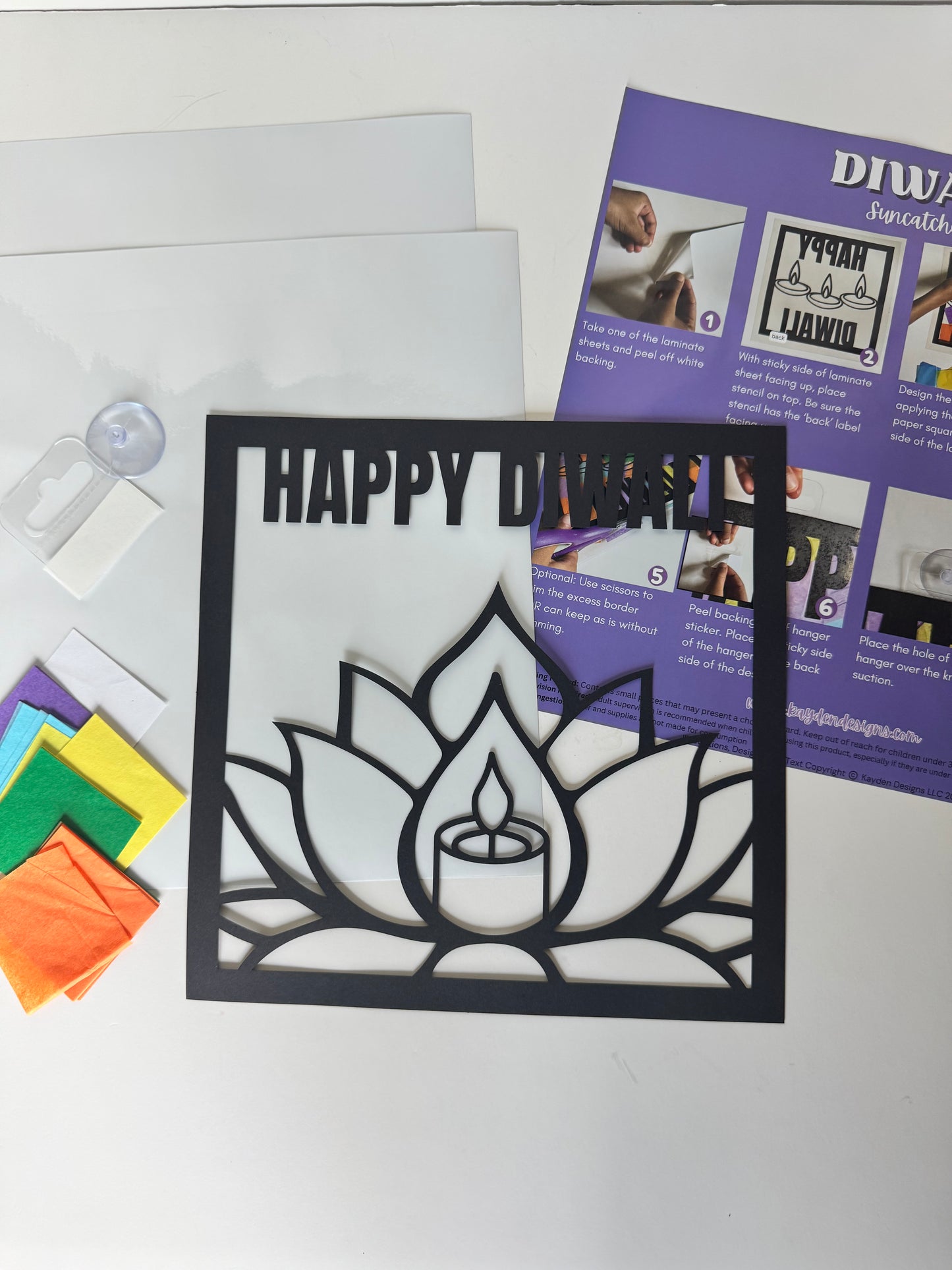 Single Packet - Diwali Suncatcher Art
