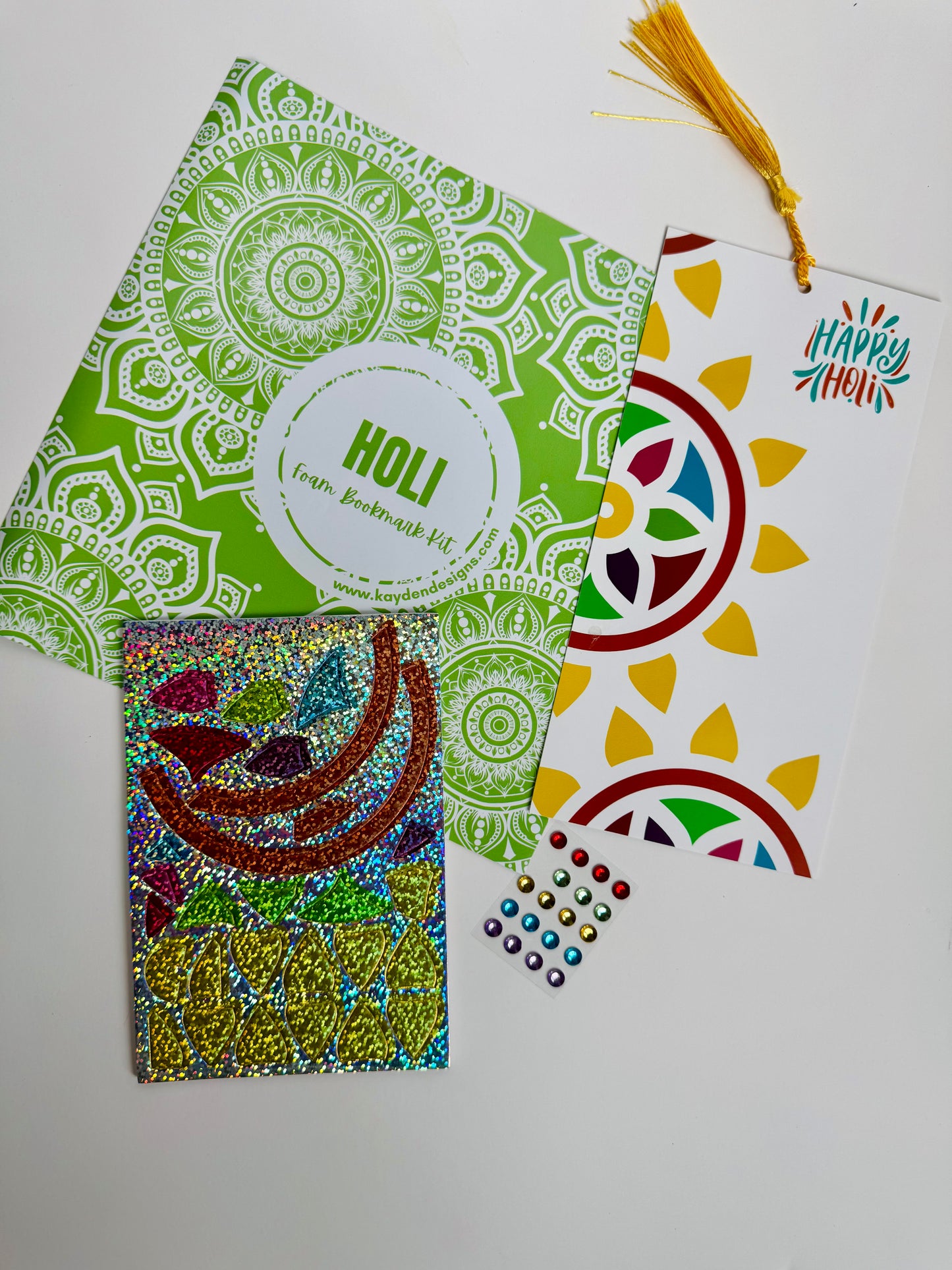 Holi Foam Bookmark Kit - 10 person kit