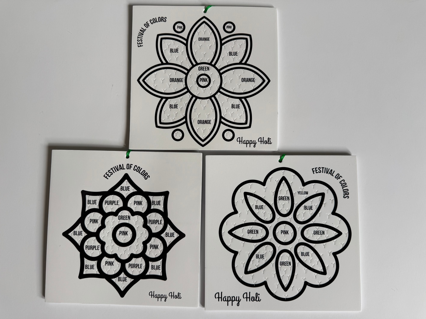 Holi Rangoli Fabric Kit - 10 person kit