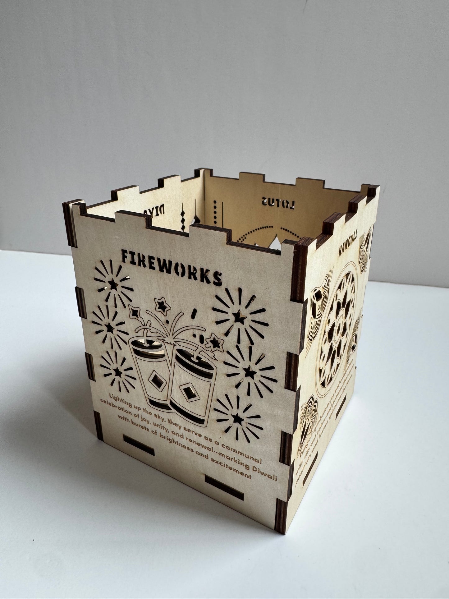 Single Packet - Diwali Wooden Lantern