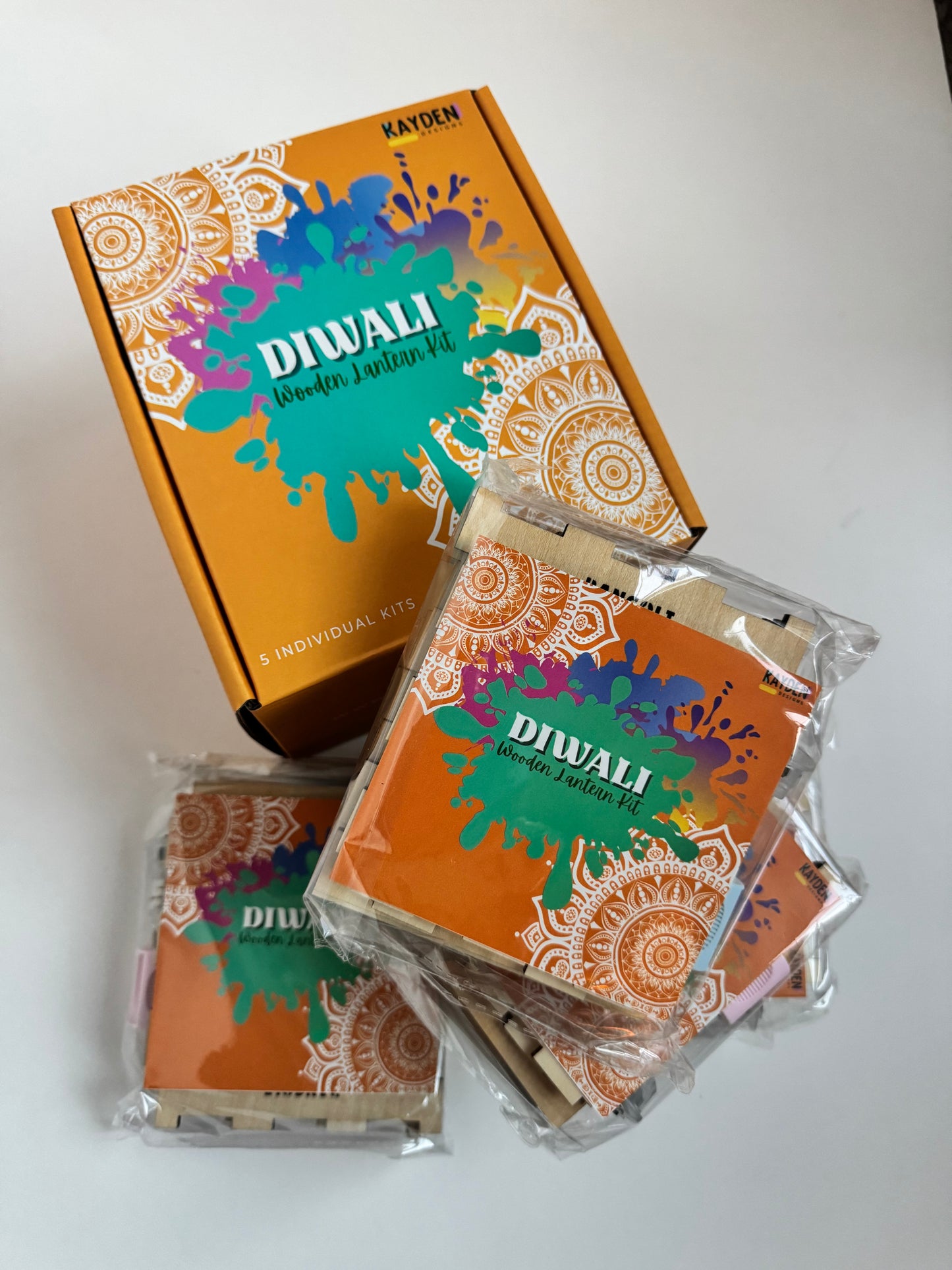 Single Packet - Diwali Wooden Lantern