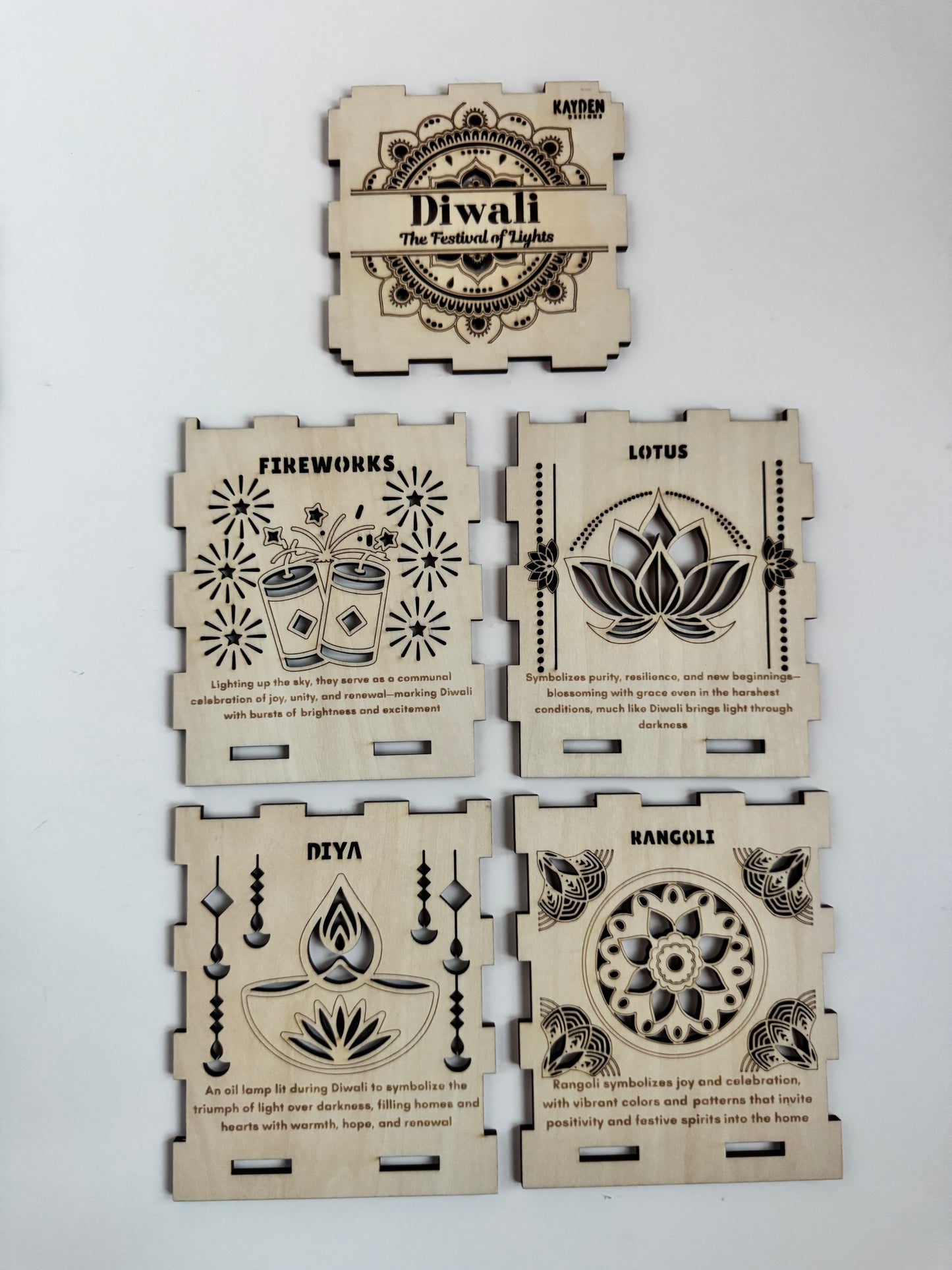 Single Packet - Diwali Wooden Lantern