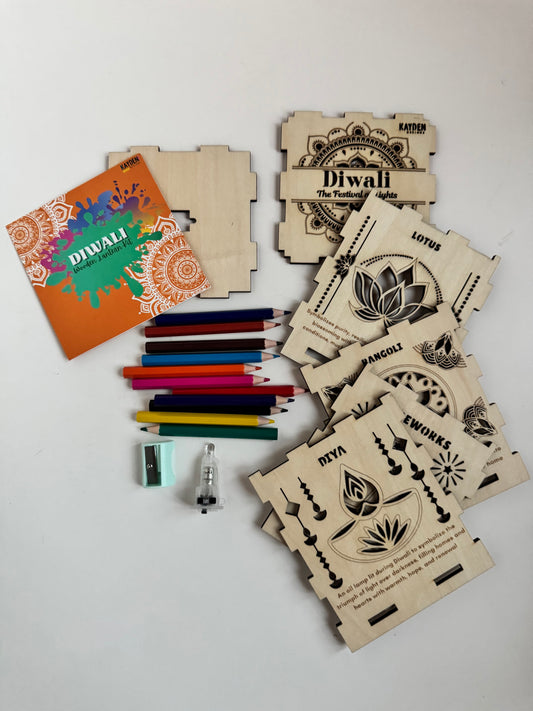 Single Packet - Diwali Wooden Lantern